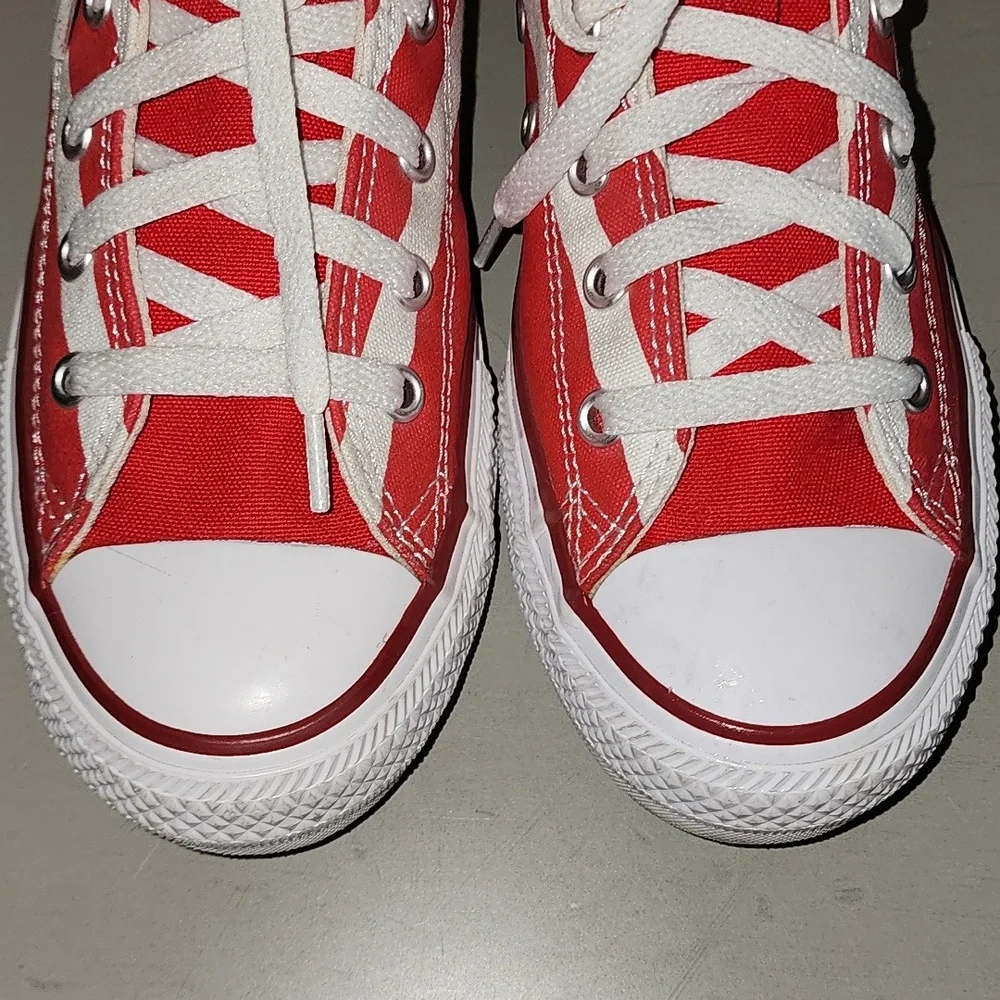 Converse All Star Red White and Blue Star High-Top Sneakers
